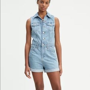 Levi’s Marian Light Blue Denim Romper